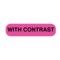 Nevs Information Labels - With Contrast 5/16" x 1-1/4" Flr Pink w/Black X-4344 - alternate 1